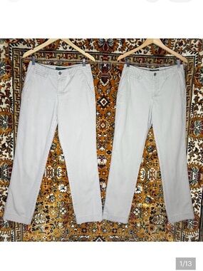 Bundle: 2 Lauren Ralph Lauren Newbury Chinos 100% Cotton Khaki sz 6 Uniform